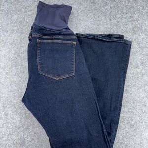 Gap Maternity Sexy Bootcut Jeans Dark Rinse Blue Full Panel Size 30/10 Regular